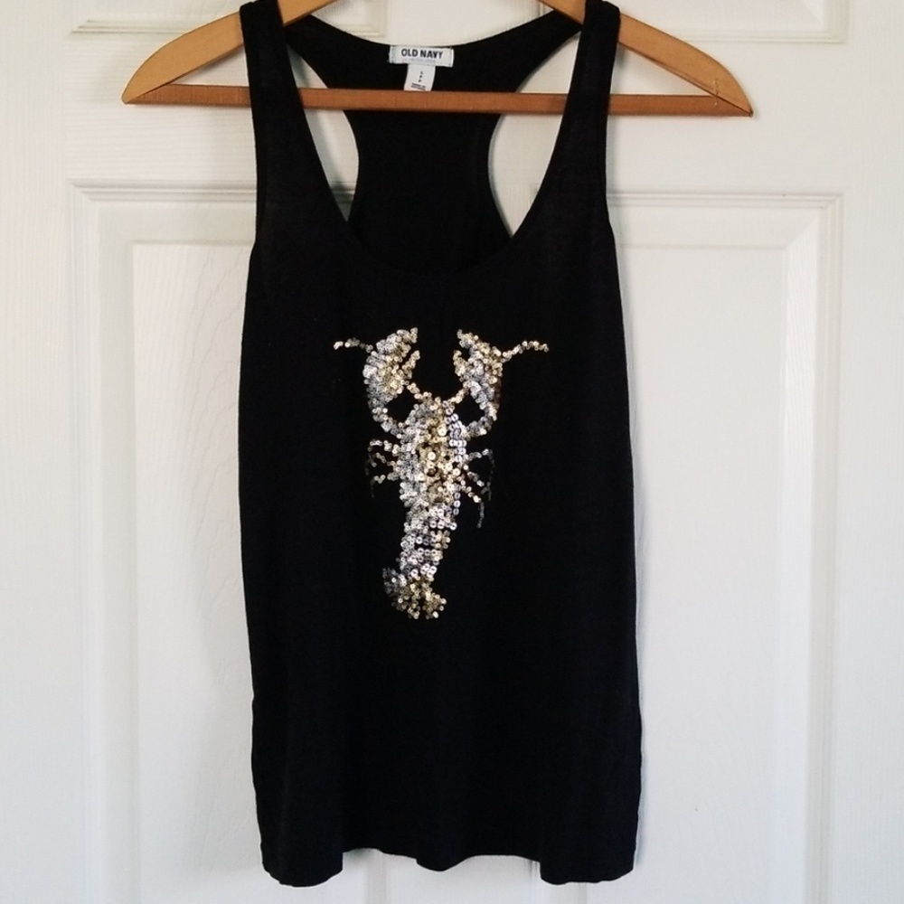 Sequin Lobster tank top